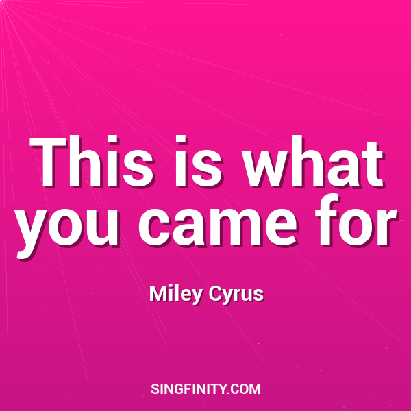 Artwork for This is what you came for