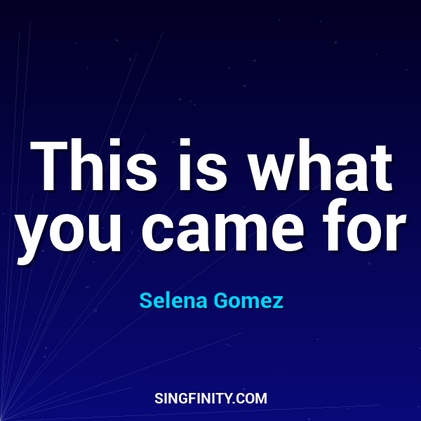 This is what you came for