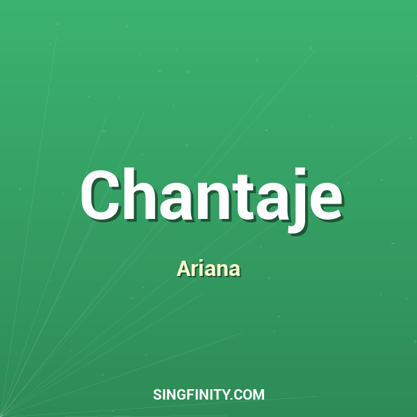 Chantaje