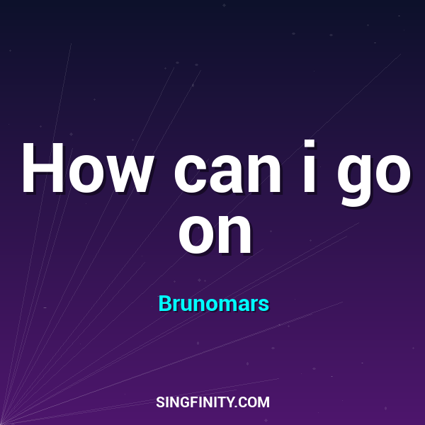 Artwork for How can i go on