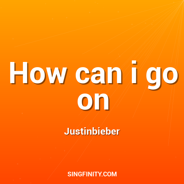 Artwork for How can i go on