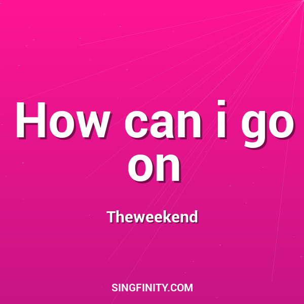 Artwork for How can i go on