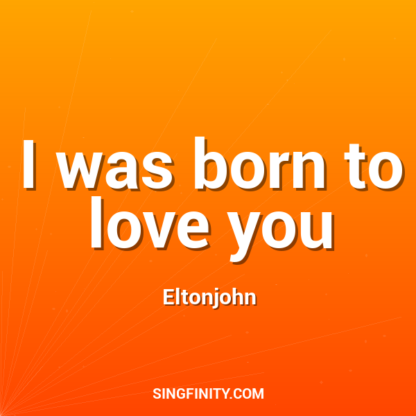 Artwork for I was born to love you