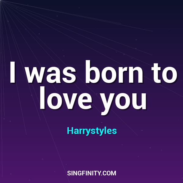 Artwork for I was born to love you
