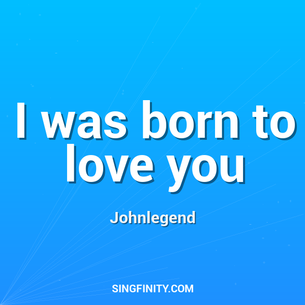 Artwork for I was born to love you