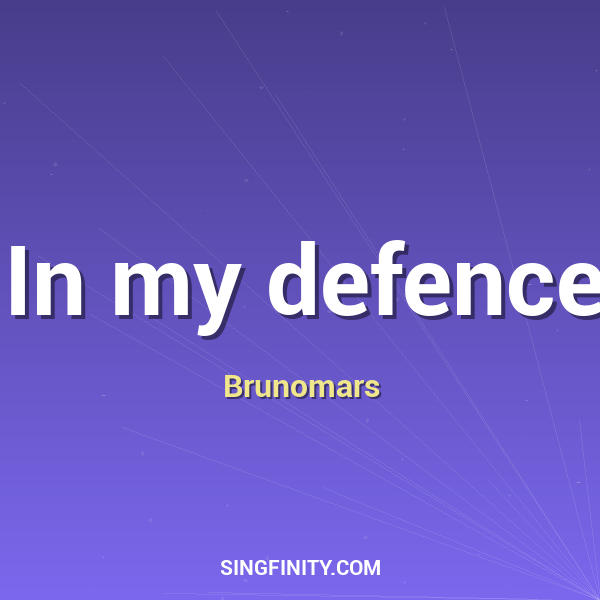 Artwork for In my defence