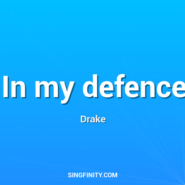 Artwork for In my defence