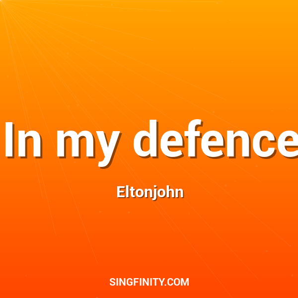 Artwork for In my defence