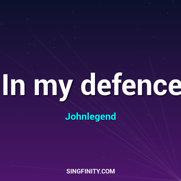 Artwork for In my defence
