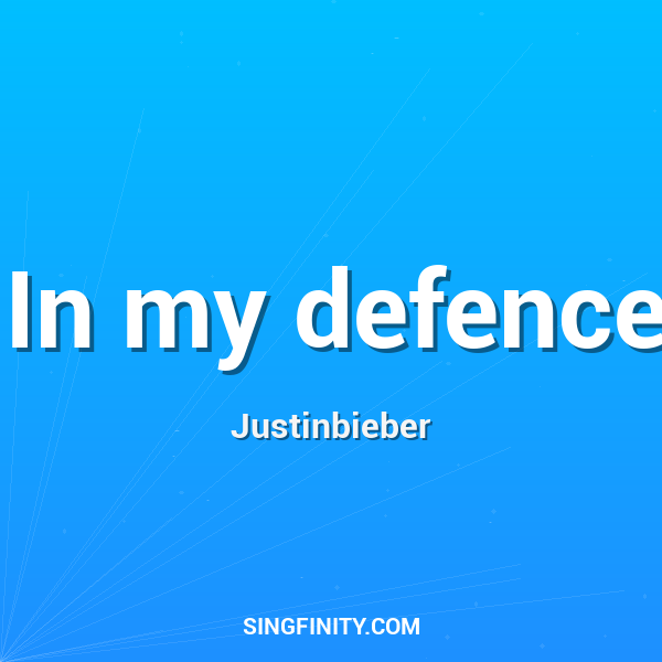 Artwork for In my defence