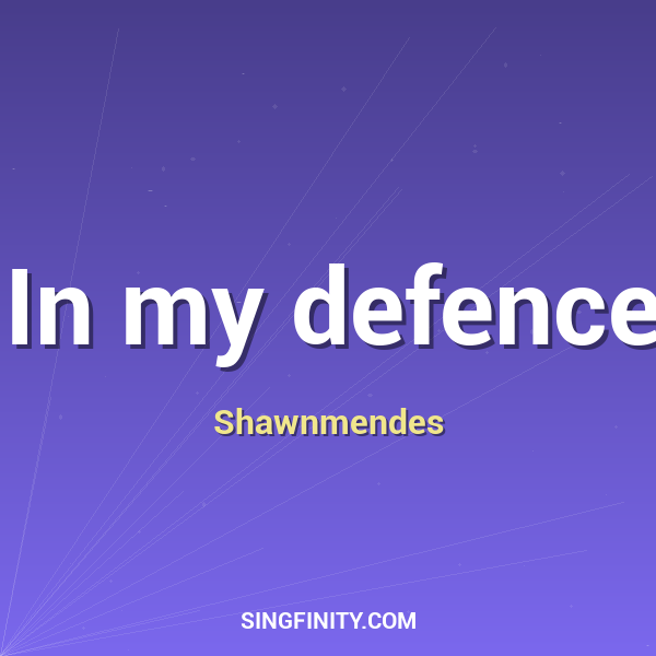 Artwork for In my defence