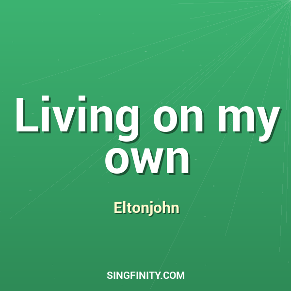 Artwork for Living on my own