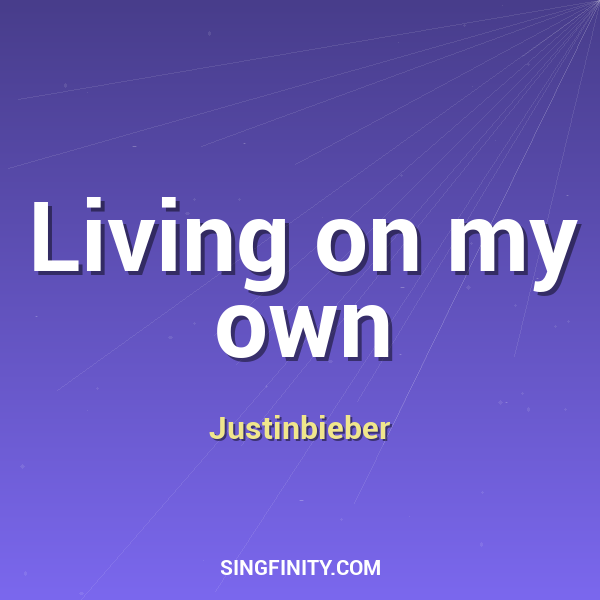 Artwork for Living on my own