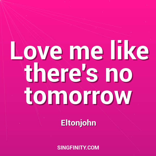 Artwork for Love me like there's no tomorrow