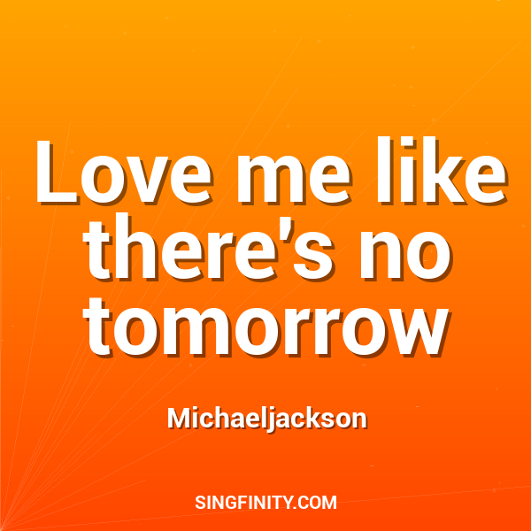 Artwork for Love me like there's no tomorrow