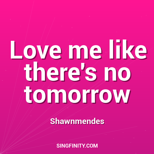 Artwork for Love me like there's no tomorrow