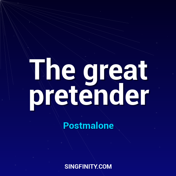 Artwork for The great pretender