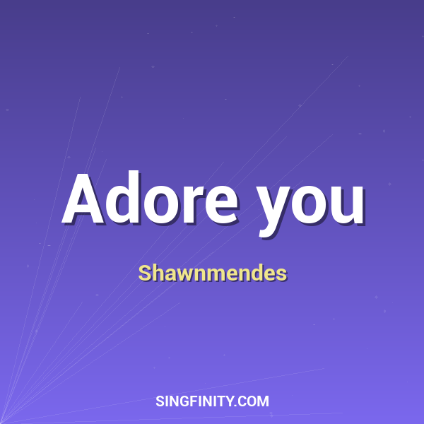 Artwork for Adore you