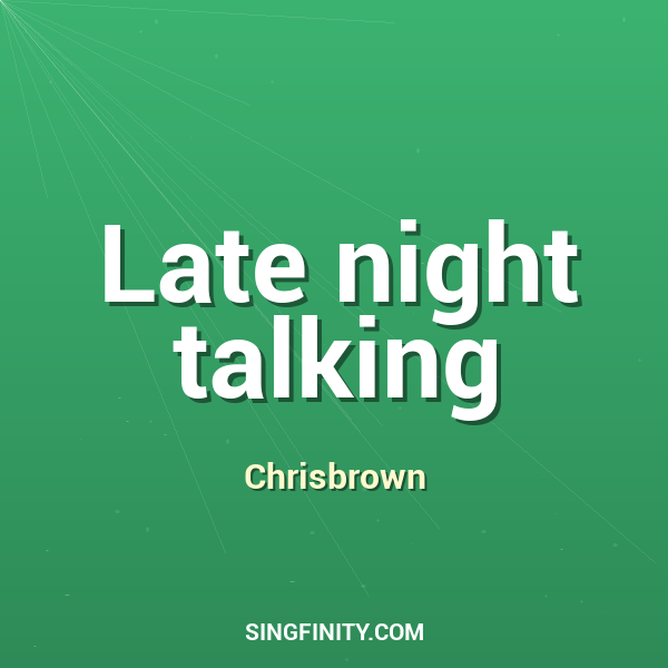 Artwork for Late night talking