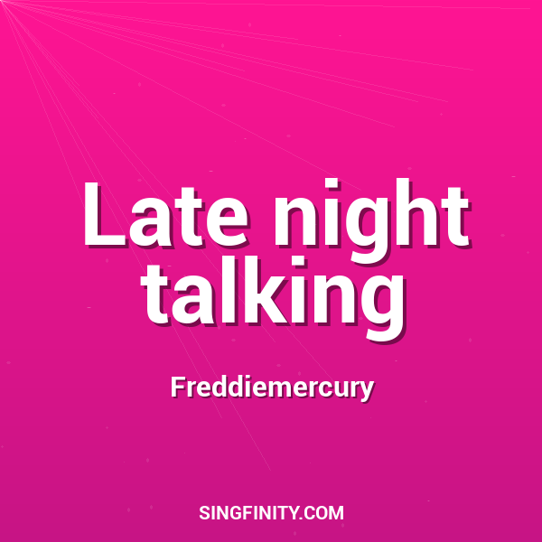 Artwork for Late night talking