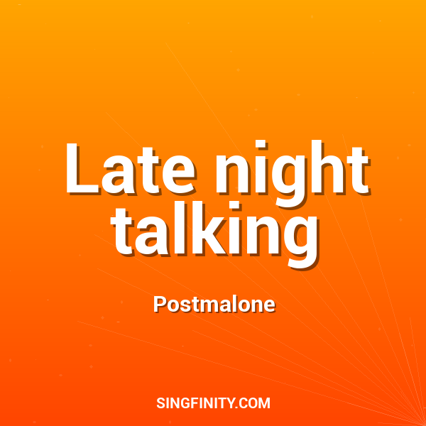 Artwork for Late night talking