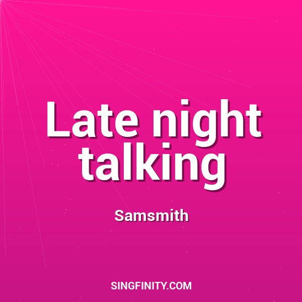 Artwork for Late night talking