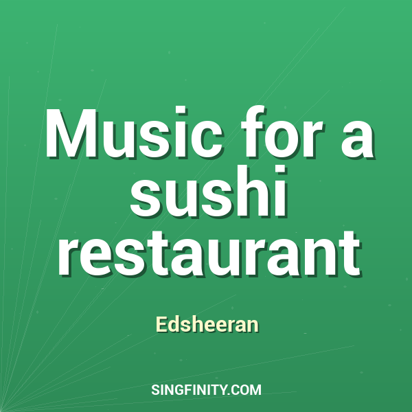 Artwork for Music for a sushi restaurant