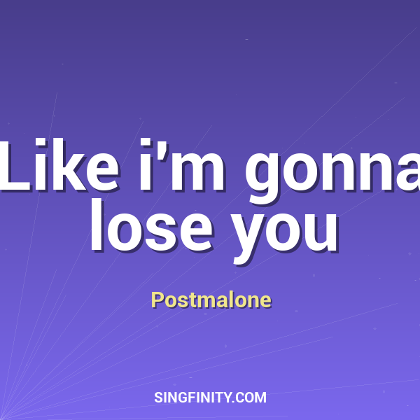 Artwork for Like i'm gonna lose you