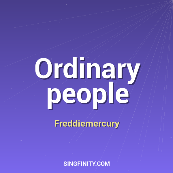 Artwork for Ordinary people
