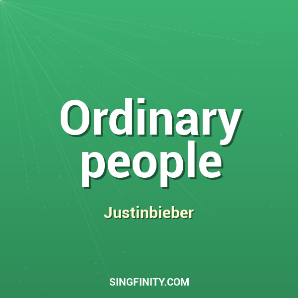 Artwork for Ordinary people