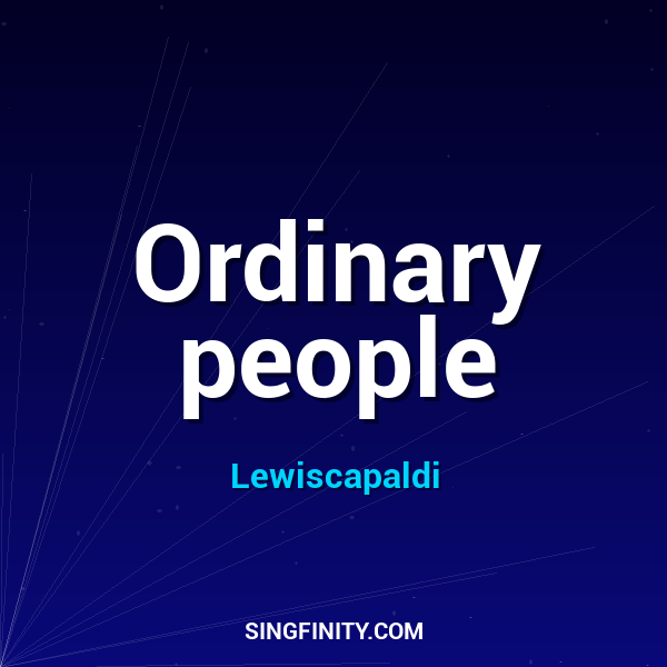 Artwork for Ordinary people