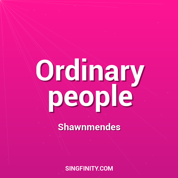 Artwork for Ordinary people