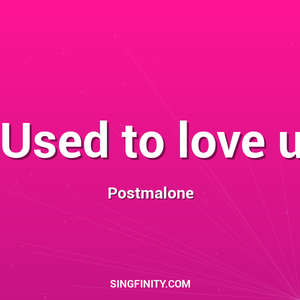 Artwork for Used to love u