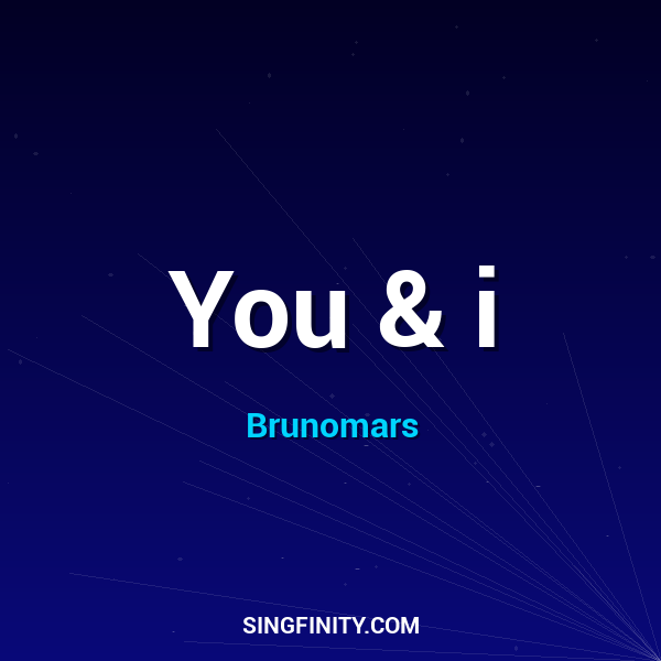 Artwork for You & i