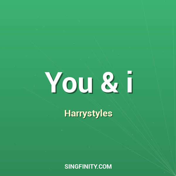 Artwork for You & i