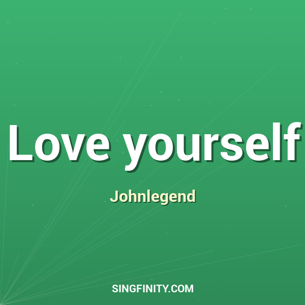 Artwork for Love yourself