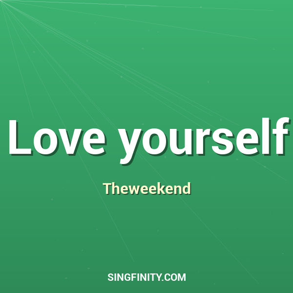 Artwork for Love yourself