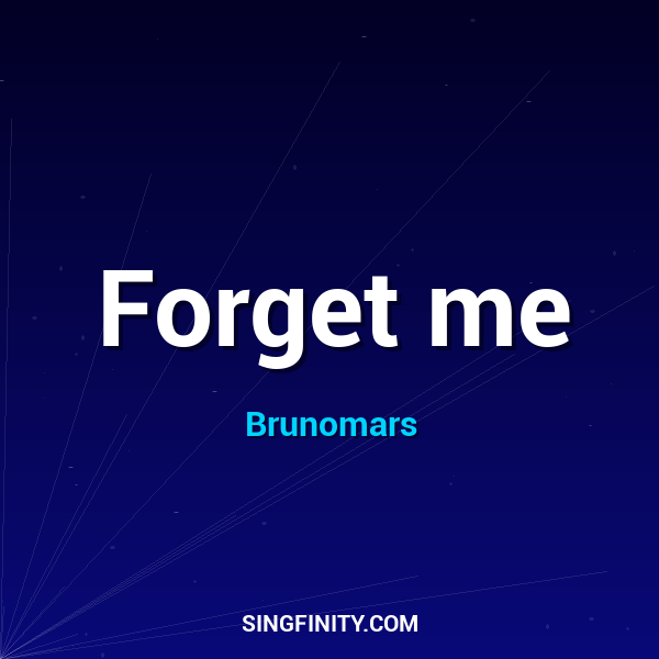 Artwork for Forget me