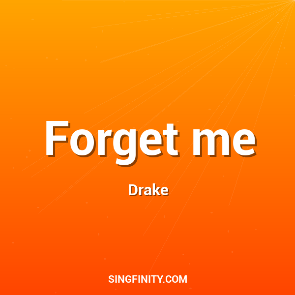 Artwork for Forget me