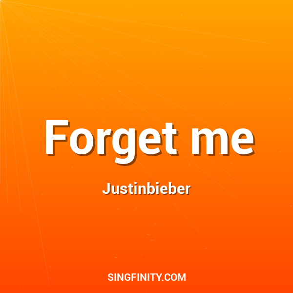 Artwork for Forget me