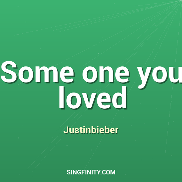 Artwork for Some one you loved