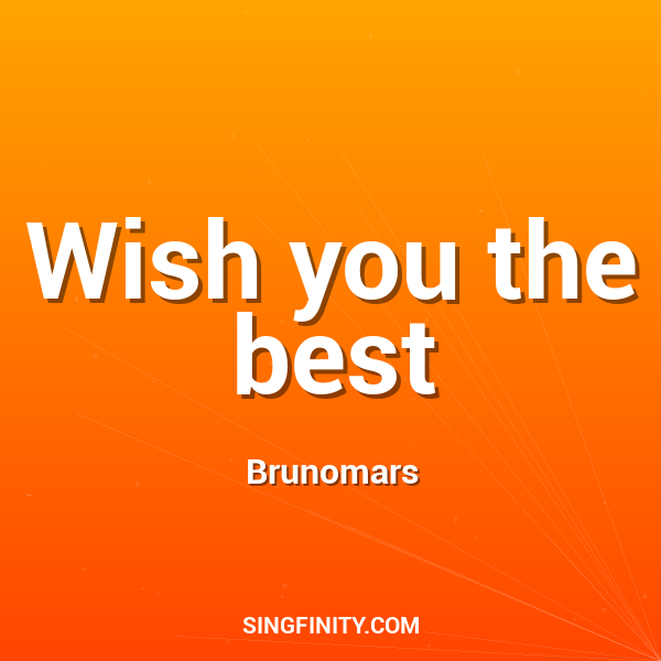 Artwork for Wish you the best