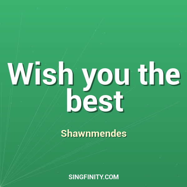 Artwork for Wish you the best