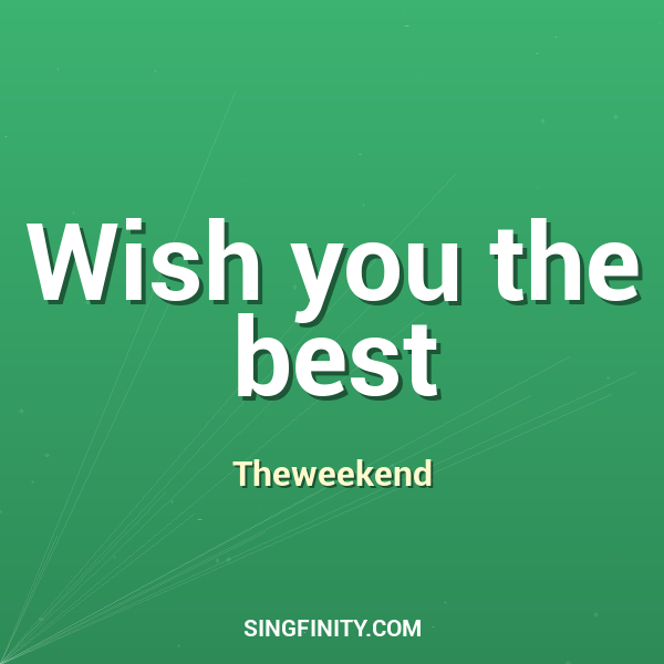 Artwork for Wish you the best