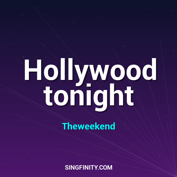 Hollywood tonight
