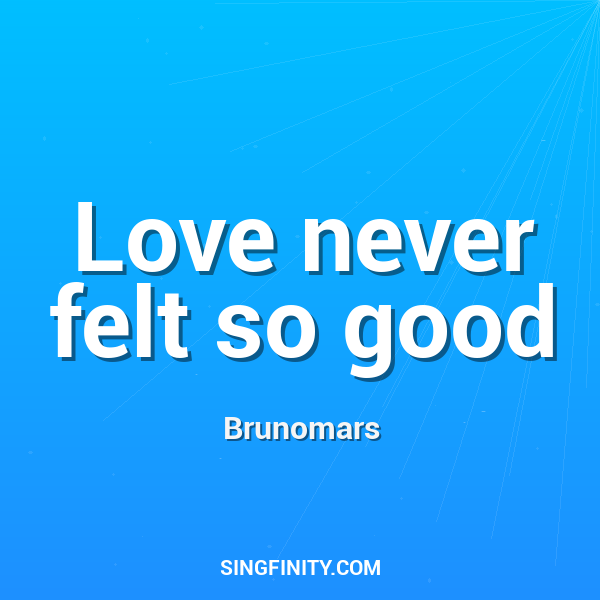 Love never felt so good