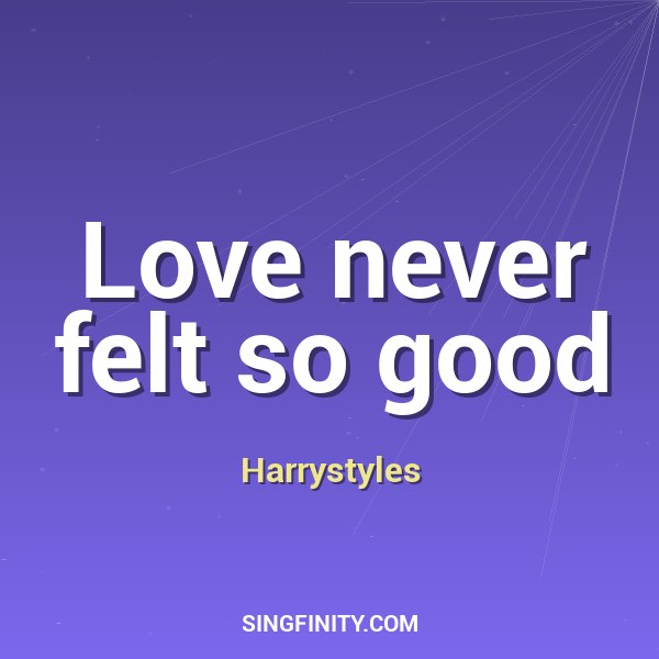 Love never felt so good