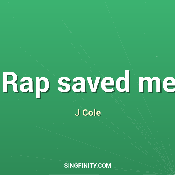 Artwork for Rap saved me