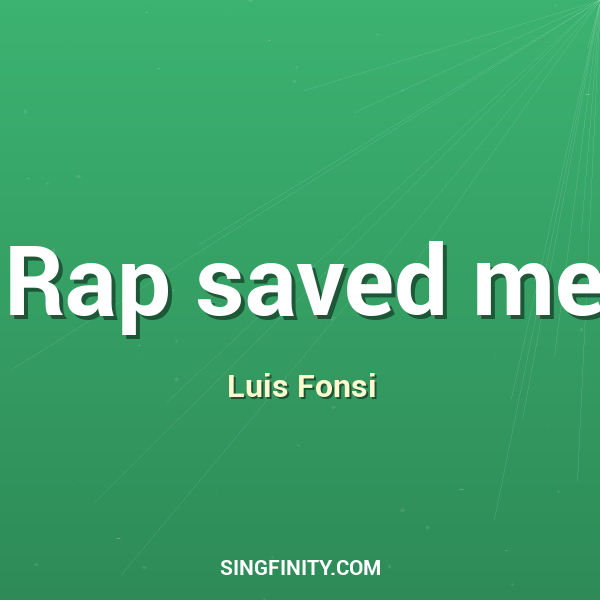 Artwork for Rap saved me