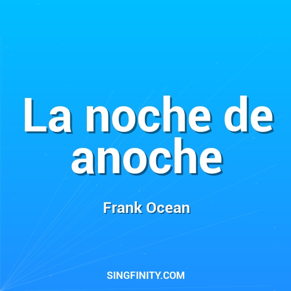 Artwork for La noche de anoche